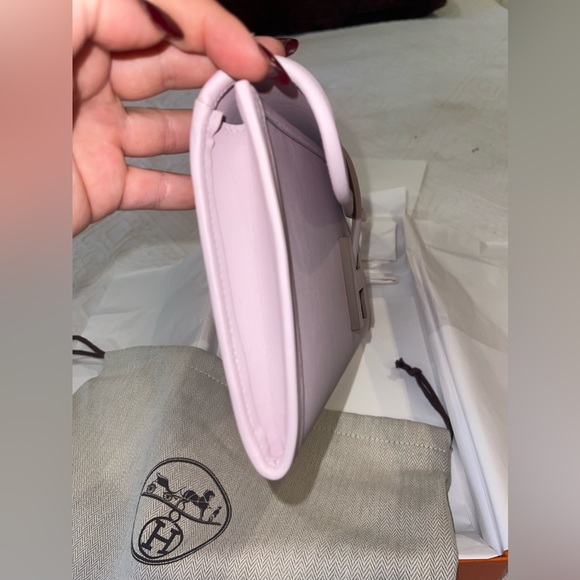 COPY - 2023 HERMES JIGE CLUTCH LIGHT MEAUVE/PINK SWIFT NEW IN BOX - Picture 8 of 10